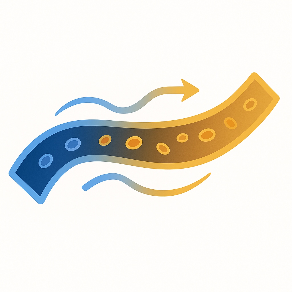 Illustration showing improved circulation and oxygen delivery after using Nitric Boost Ultra